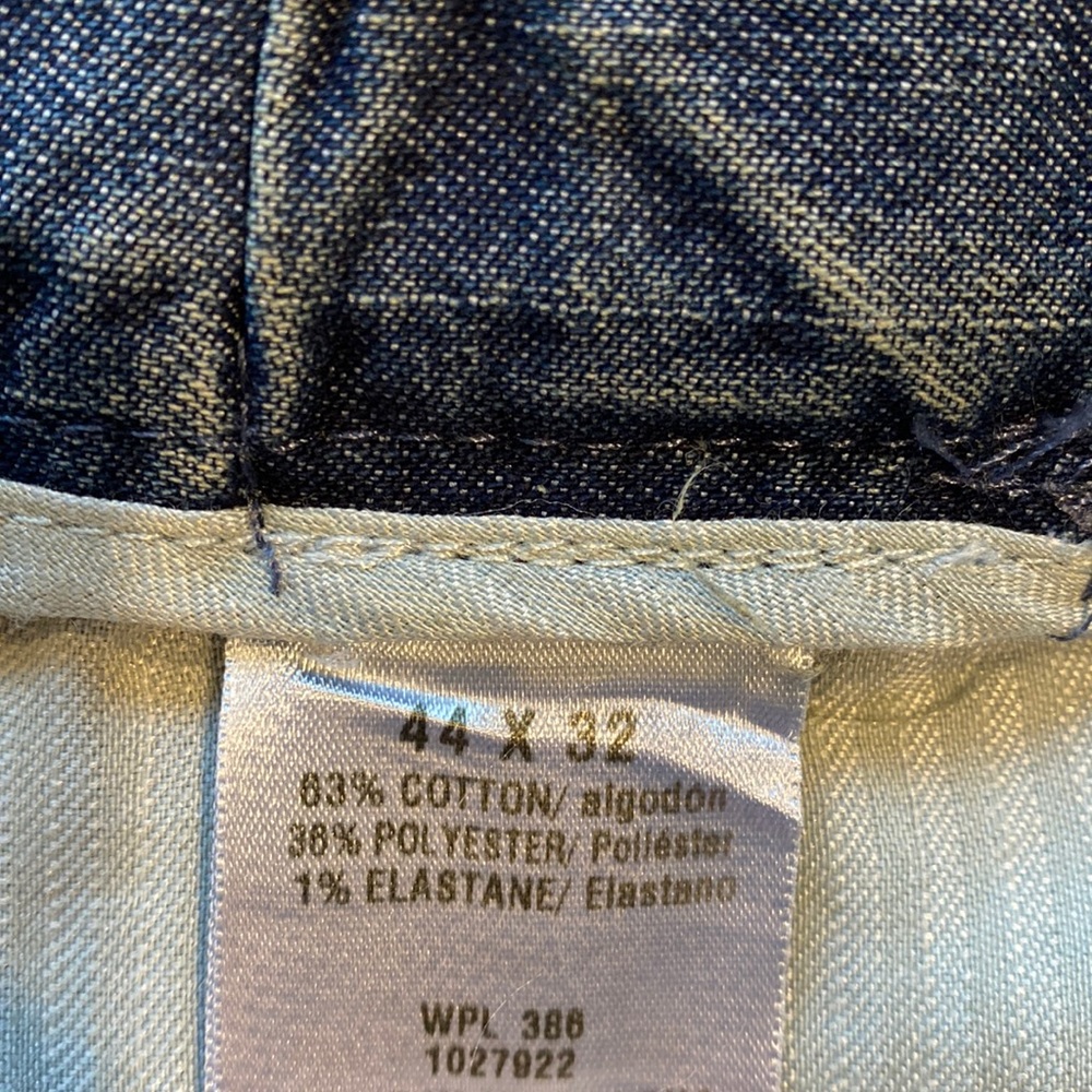 Haggar SZ 44 x 32 Denim Blue Jeans Classic Fit  Stretch Denim New D15 - Picture 7 of 13